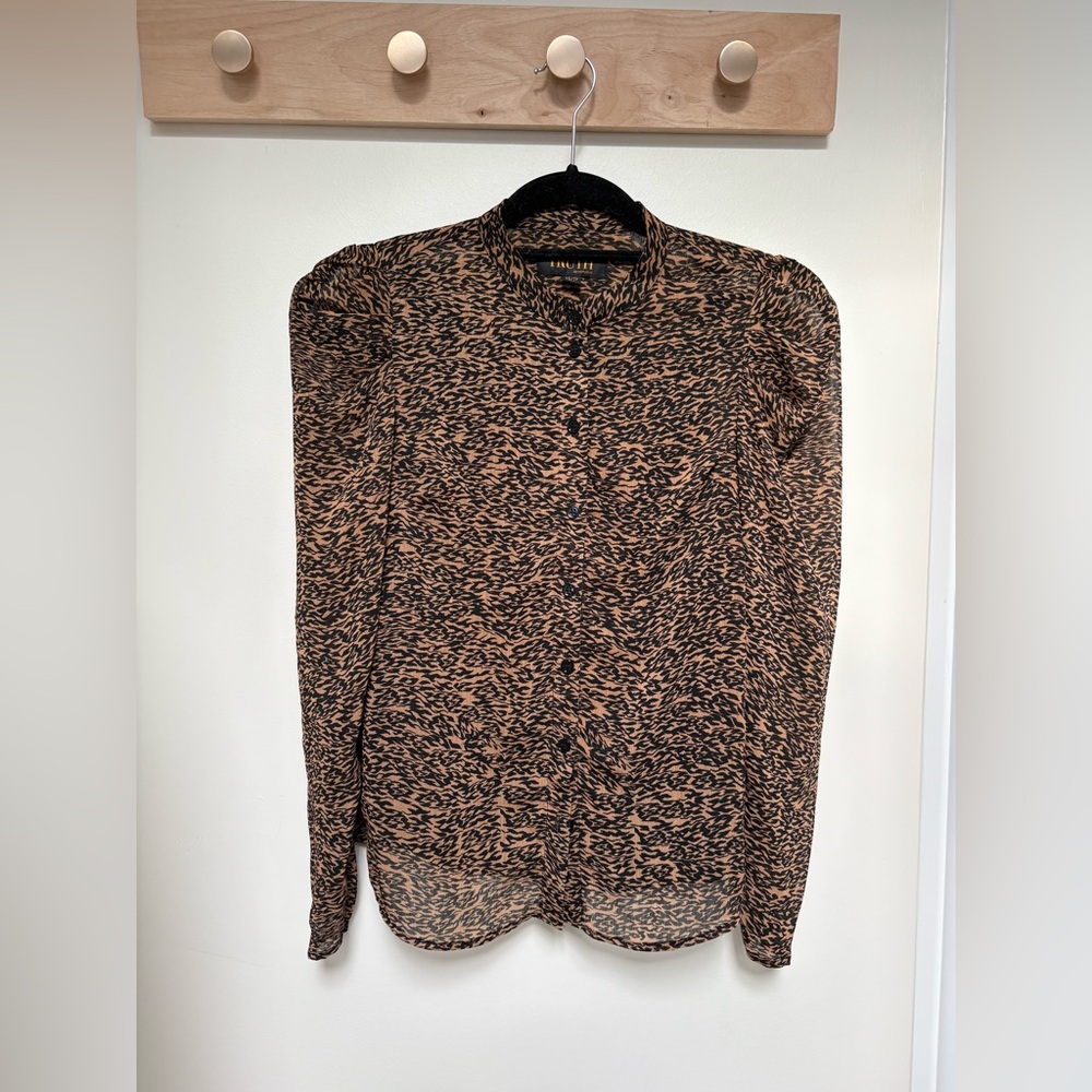 Truth Black and Tan Patterned Shirt